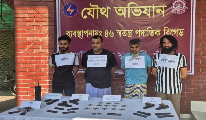 শীর্ষ সন্ত্রাসী সুব্রত বাইন ও মোল্লা মাসুদ গ্রেফতার