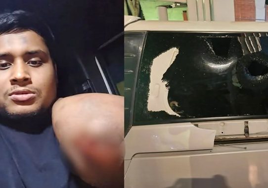 গাজীপুরে হাসনাত আব্দুল্লাহর গাড়িতে সন্ত্রাসী হামলা