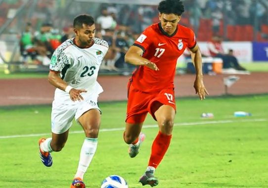 সিঙ্গাপুরের কাছে লড়াই করে হারল বাংলাদেশ