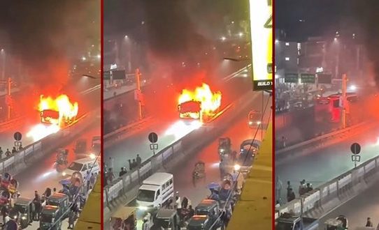 দেশের বিভিন্ন স্থানে অগ্নিসংযোগ ও ককটেল বিস্ফোরণ