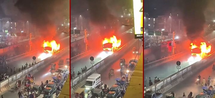 দেশের বিভিন্ন স্থানে অগ্নিসংযোগ ও ককটেল বিস্ফোরণ