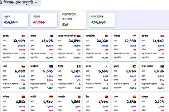 পোস্টাল ব্যালটে ভোট দিতে ২৩৩০৩৮ প্রবাসীর নিবন্ধন