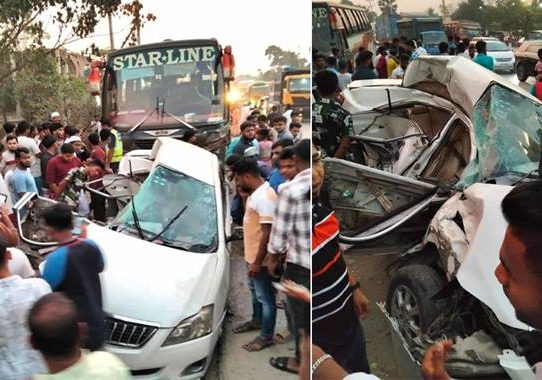কুমিল্লায় সড়ক দুর্ঘটনা: একই পরিবারের চারজনসহ নিহত ৫