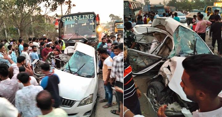 কুমিল্লায় সড়ক দুর্ঘটনা: একই পরিবারের চারজনসহ নিহত ৫