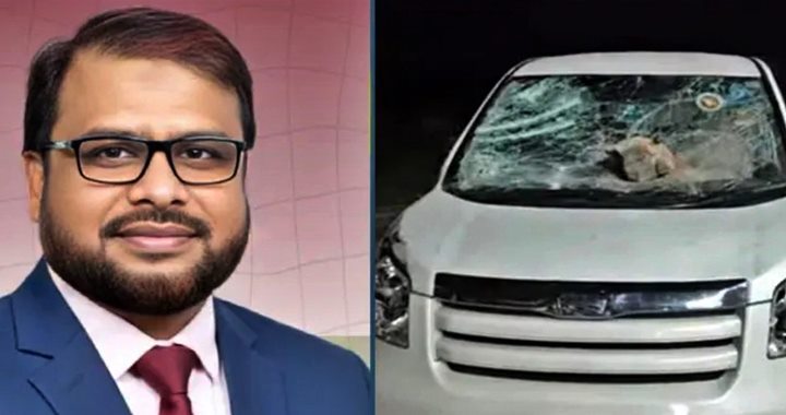 নেত্রকোনায় জামায়াতের এমপি অবরুদ্ধ, গাড়ি ভাঙচুর