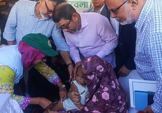 দেশব্যাপী ৩৪ লাখ শিশুকে হামের টিকাদান শুরু