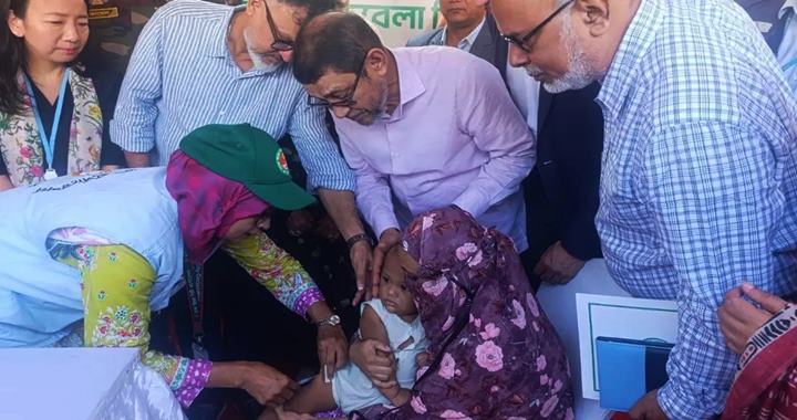দেশব্যাপী ৩৪ লাখ শিশুকে হামের টিকাদান শুরু
